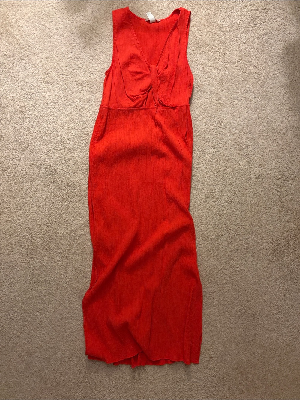 H&M Red Maxi Dress with Twist Front